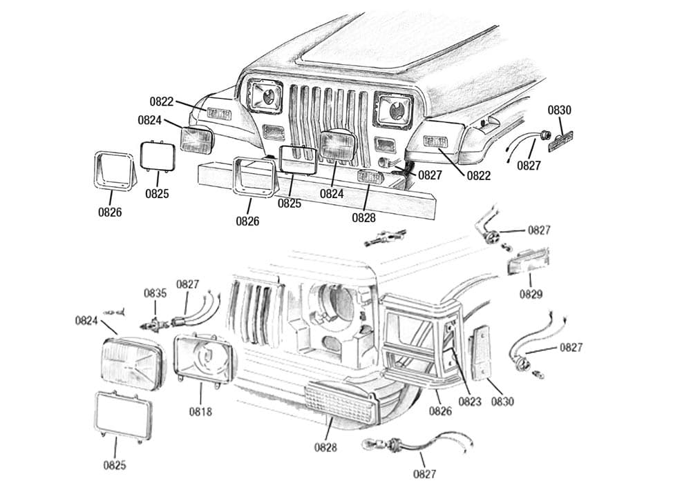 Wrangler JK - Iluminación Delantera