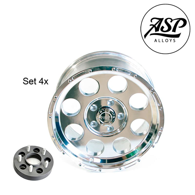 ASP-ALLOYS-LLANTA-ALUMINIO-ACABADO-PULIDO-9-X-18-16-TUV-1422.59-1422.28